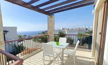 Three bedroom sea view Yalikavak Geris apartment